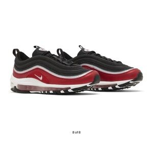 NIKE Air Max 97 SE GS 'Black Varsity Red'